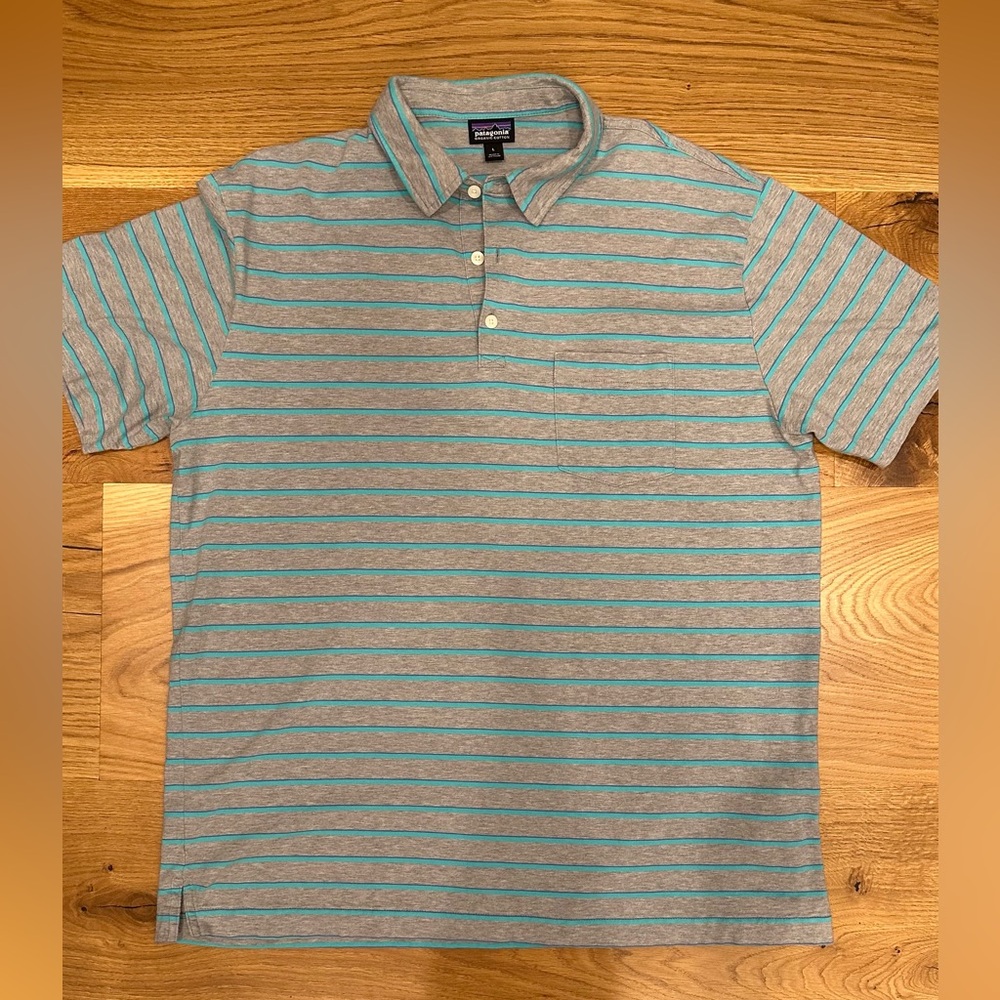 🩵 Patagonia Organic Cotton Lightweight Polo 🩵